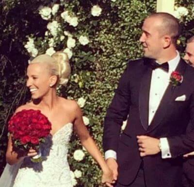 Harvey Glenn Watts's parents Jason Watts and Rachel Watts at their wedding
